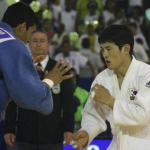 Disputa entre Brasil e Coréia, na sexta rodada da competição
